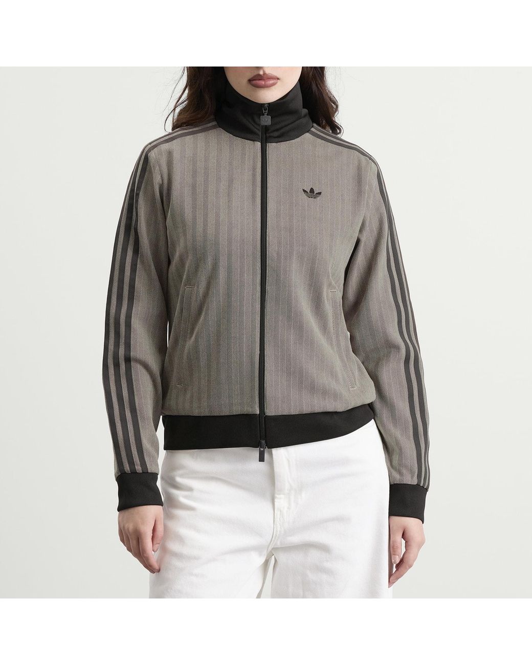Adidas Gray Tweed Track Top