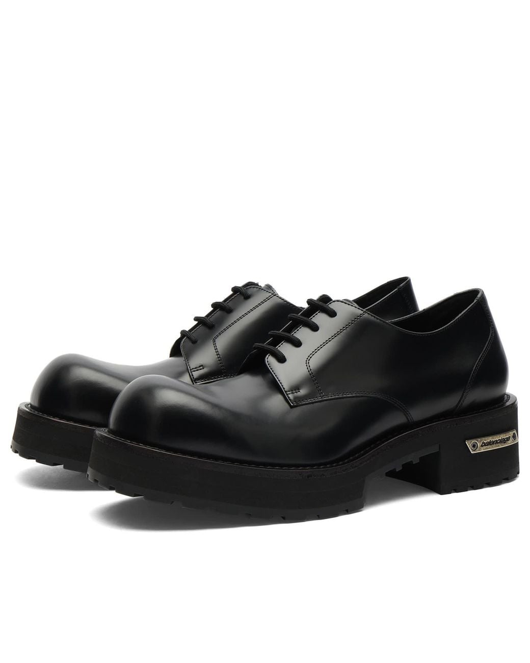 Balenciaga Black Venom Derby Shoe for men