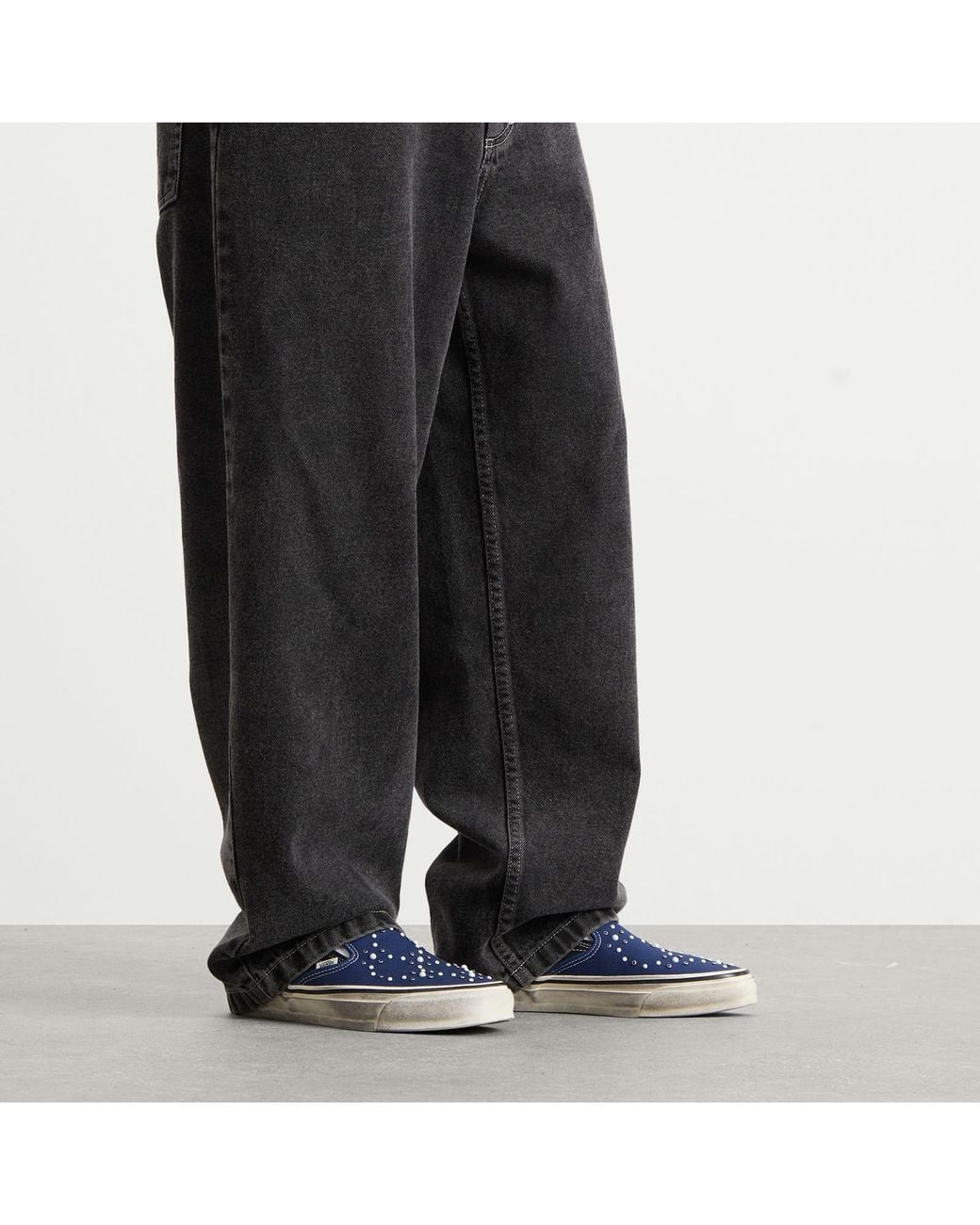 Vans Blue Lx Classic Slip-On 98 Sneaker