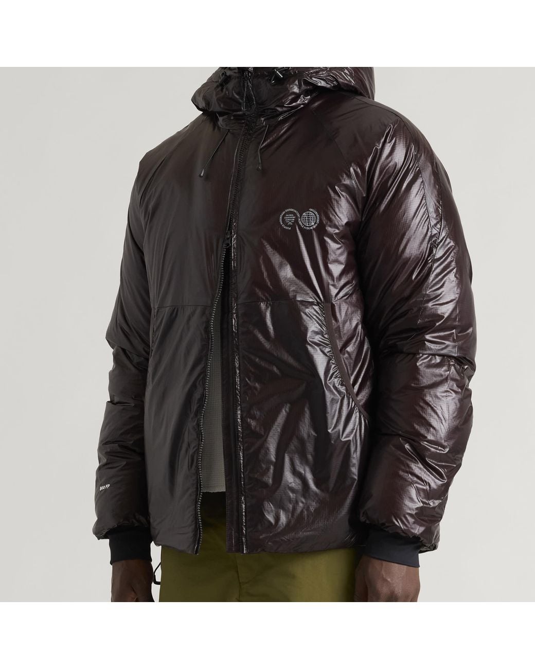 Purple Mountain Observatory Black Shield Translucent Down Jacket for men