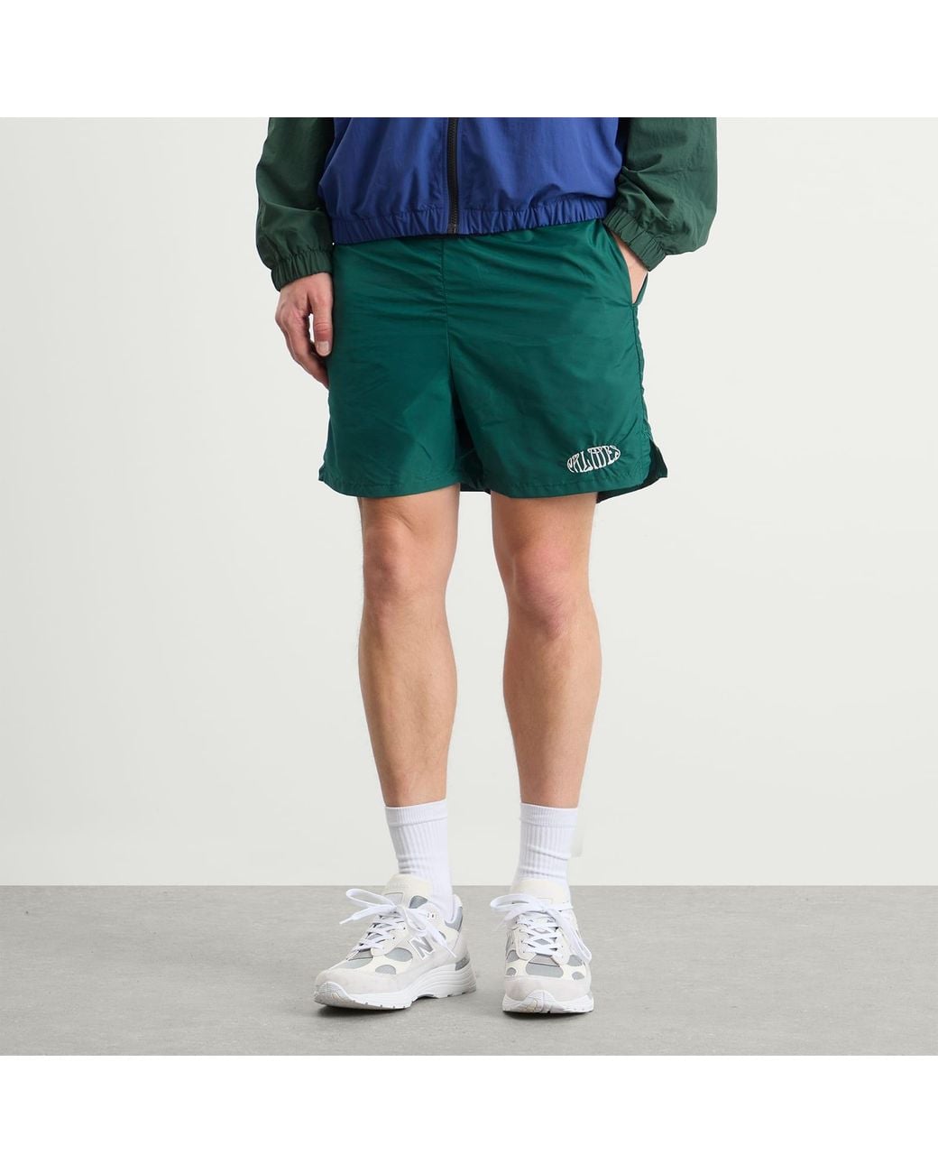Palmes Green Oval Tennis Shorts for men