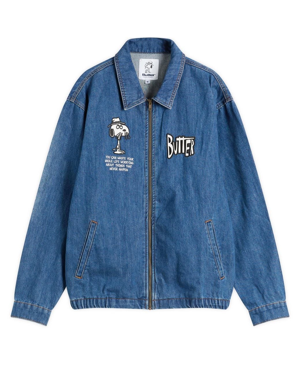 Butter Goods X Peanuts Spike Denim Jacket in Blue for Men | Lyst UK