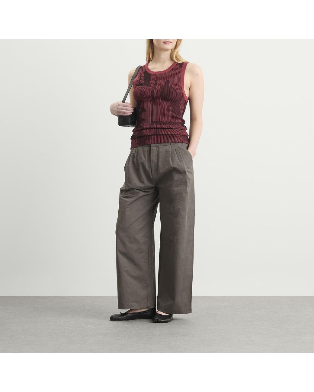 Ahluwalia Red Seydou Knitted Vest