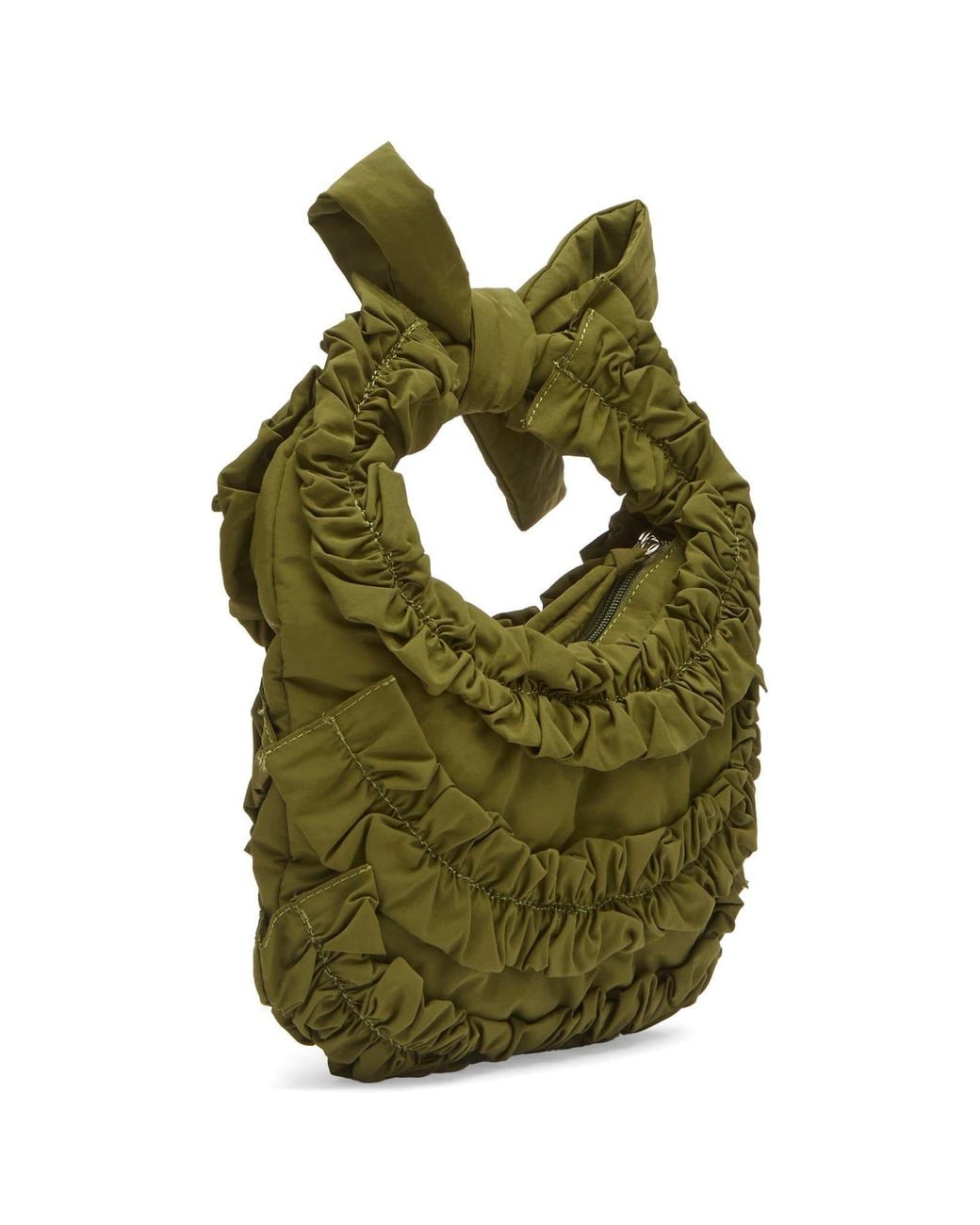 Damson Madder Green Quinn Ruffle Bag