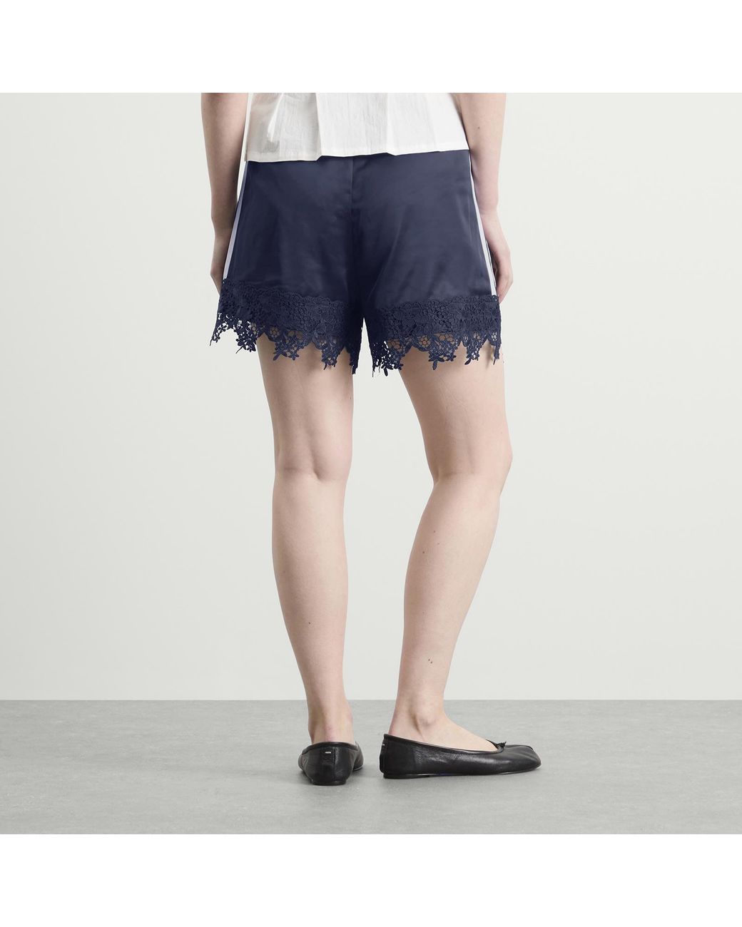 Adidas Blue Firebird Satin Lace Track Short