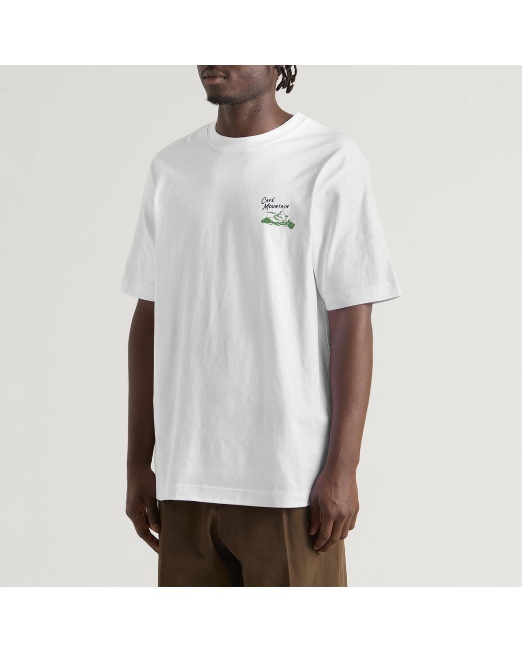 Cafe Mountain White Legacy T-Shirt for men