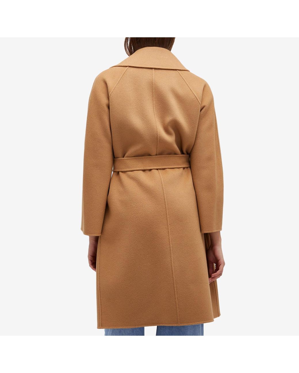 コート Weekend Black Wool Blend Civada Coat Double-faced wool-blend robe coat, black | Weekend Max Mara