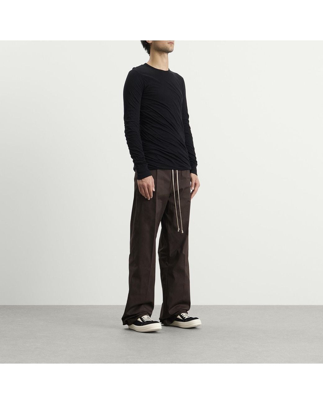 Rick Owens Gray Dietrich Drawstring Pant for men