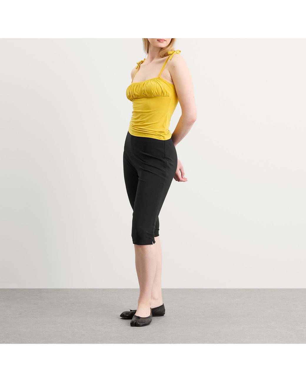 Peachy Den Yellow Kylie Cami Top