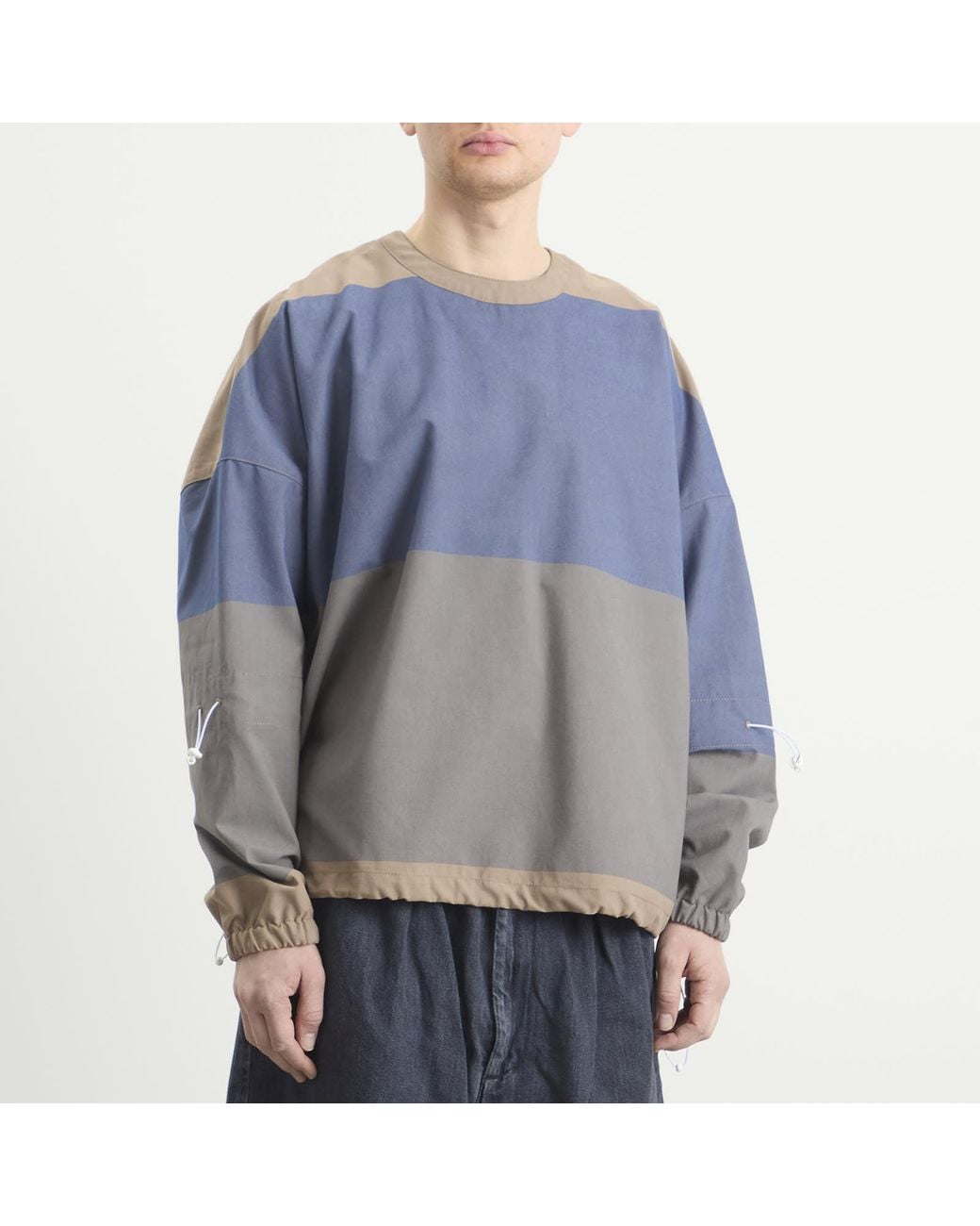 EBIT Blue Patchwork Blouson for men