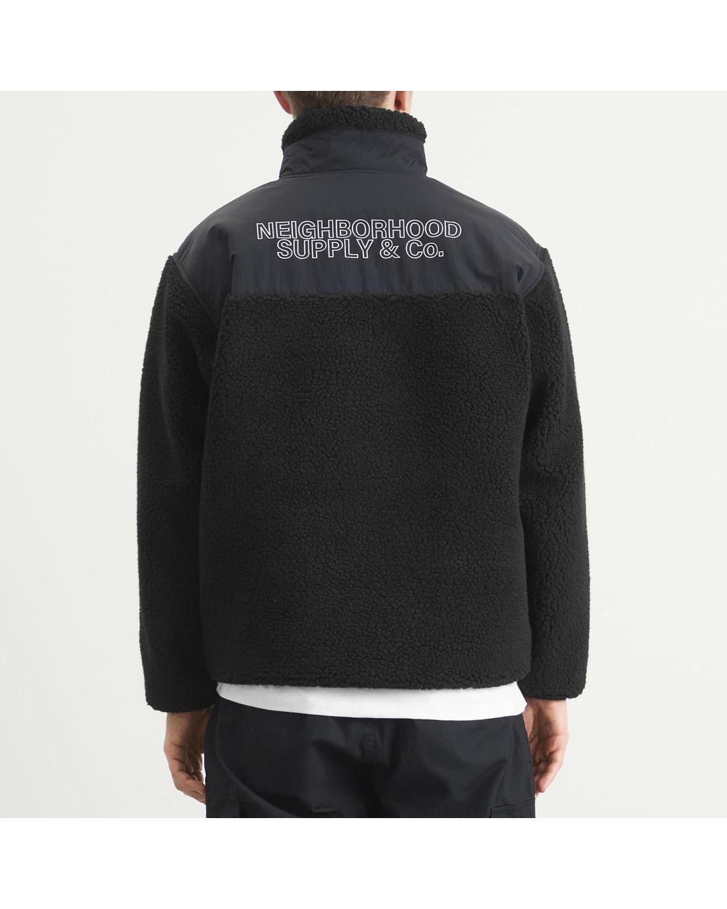 Neighborhood Black Fleece Jacket for men