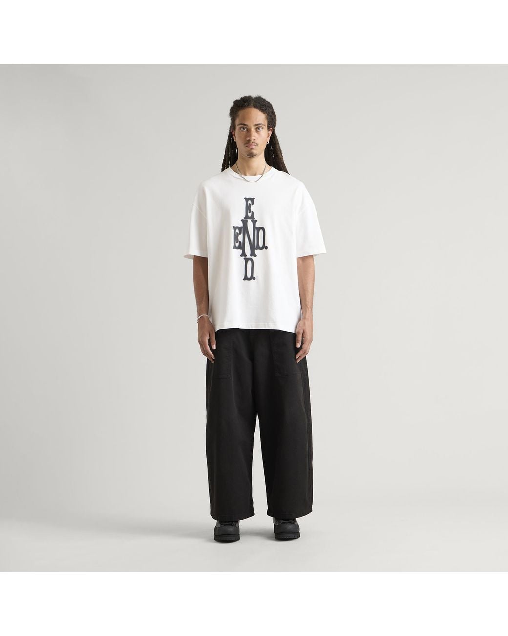 END. White Cross T-Shirt