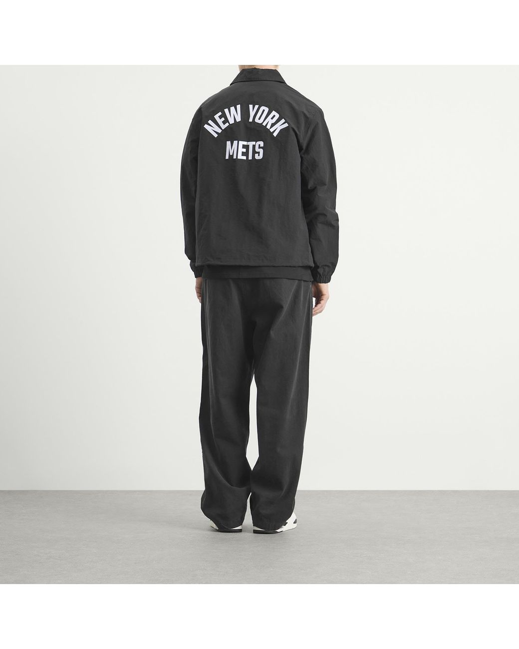 KTZ Black Mlb New York Mets Coaches Jacket for men