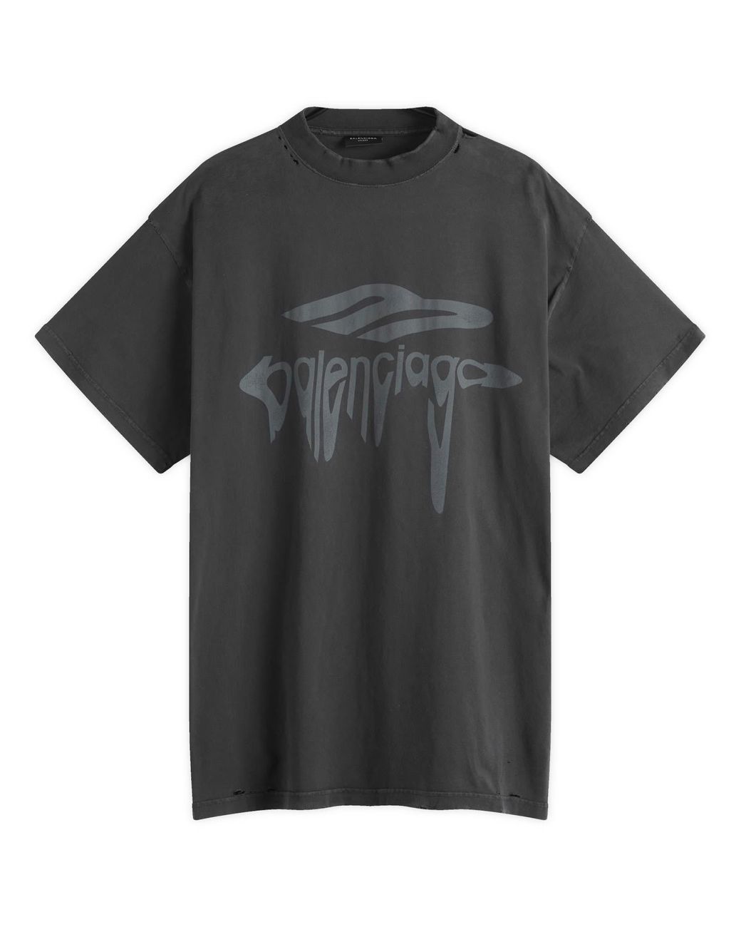 【送料関税込】Balenciaga Wavy Logo Oversized T-Shirt balenciaga-Faded-Wash-