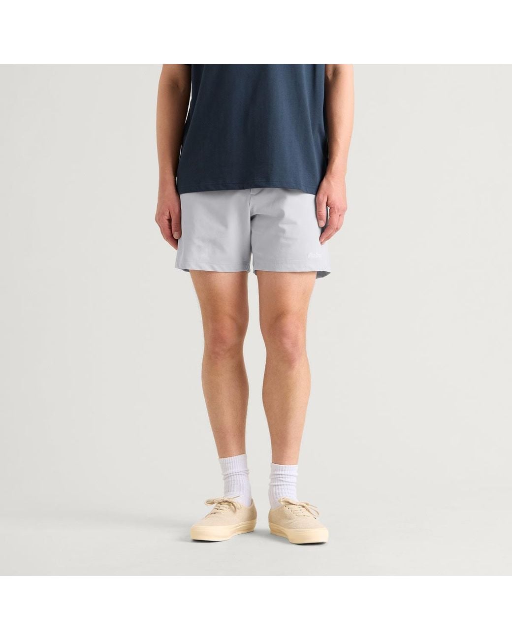 Malbon White Ripley Coolcore Short for men