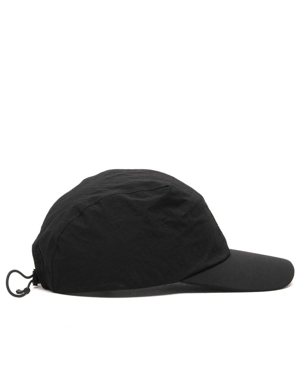 C P Company Black Paper Touch Baseball Cap for men