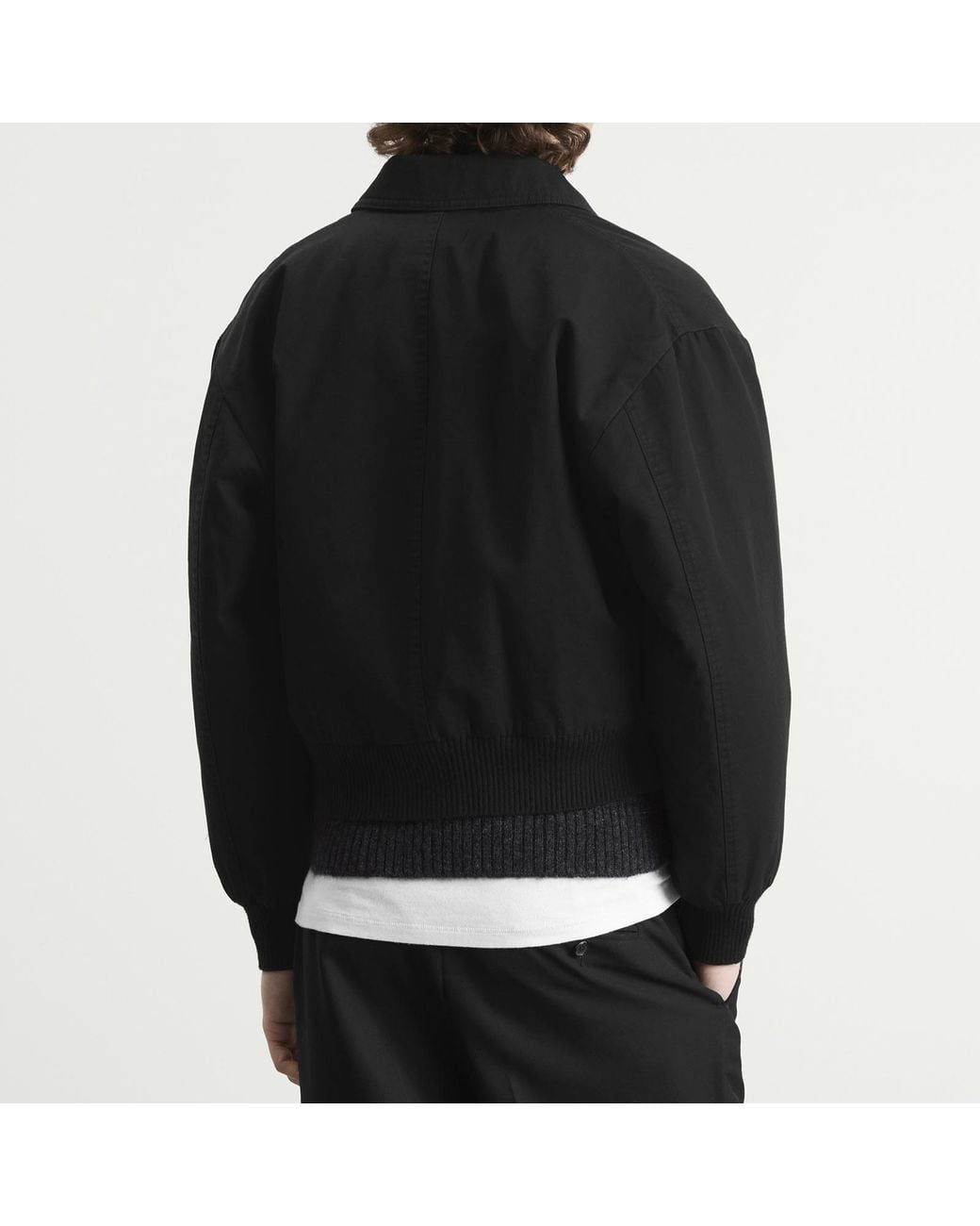 Second/Layer Black Second Layer Revival Flight Jacket for men