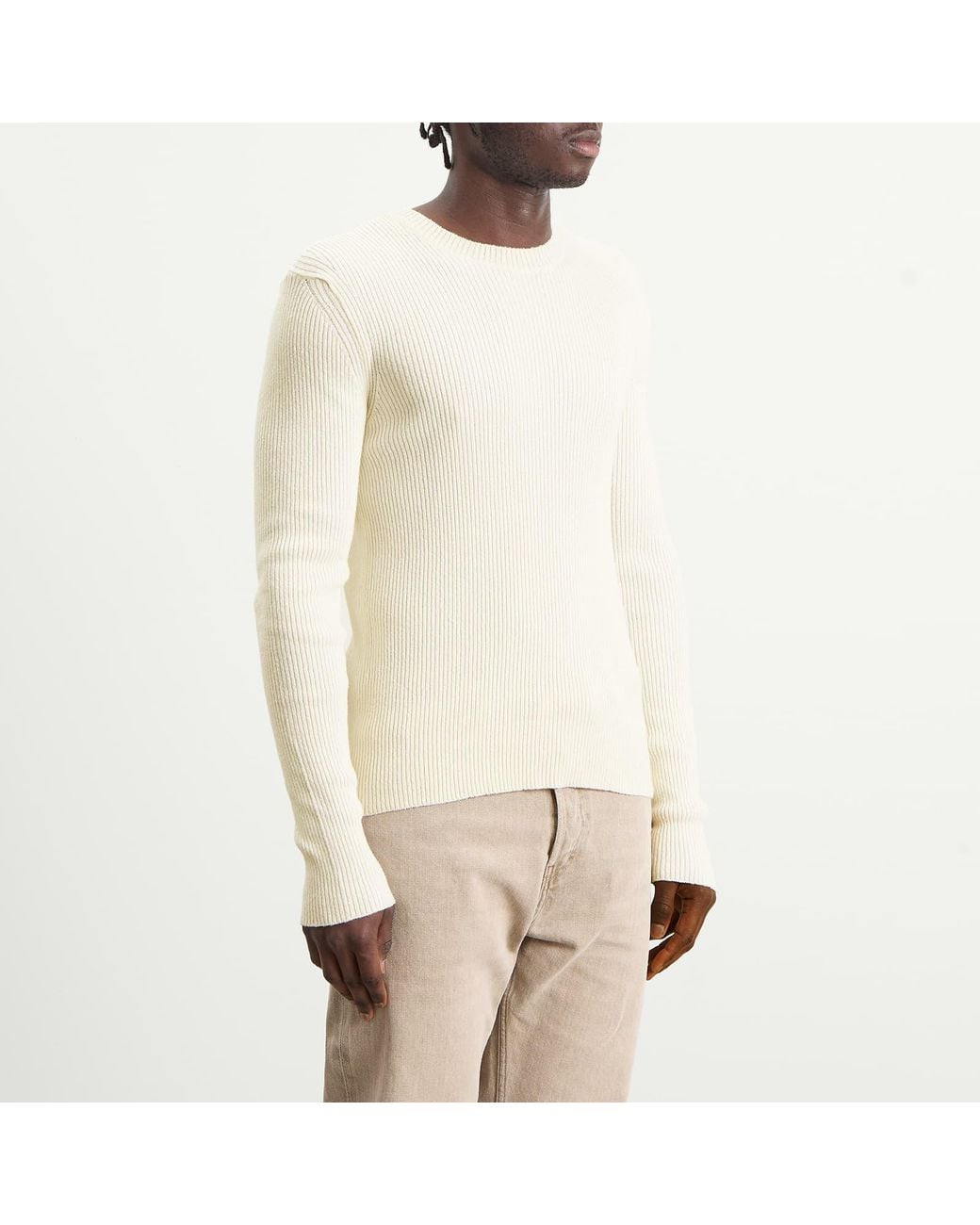 Our Legacy White Silk Compact Roundneck for men