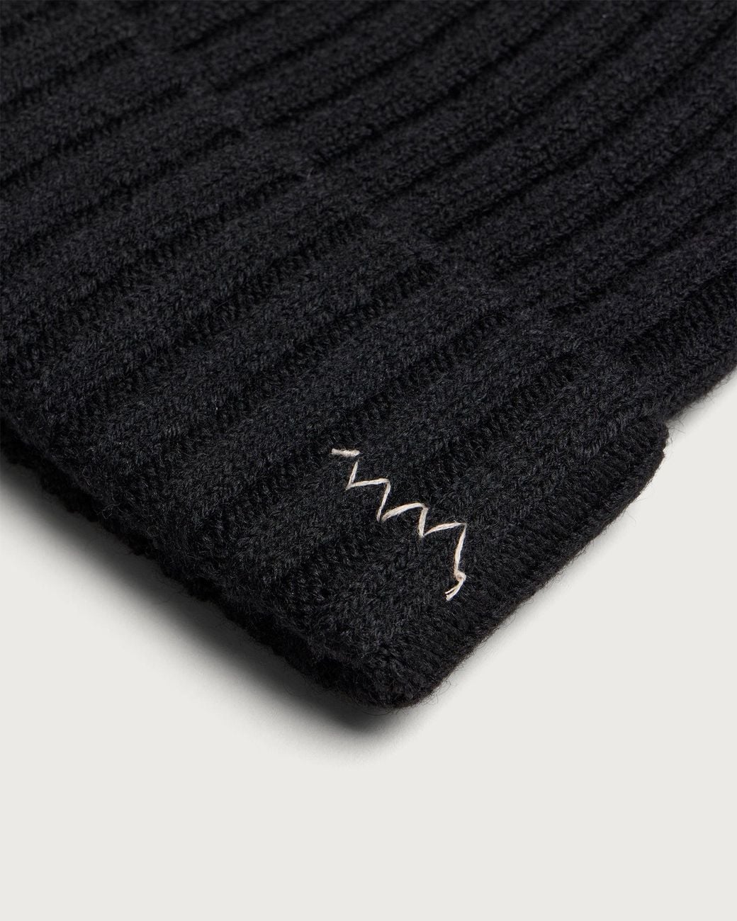 Visvim Black Knitted Wool Beanie for men
