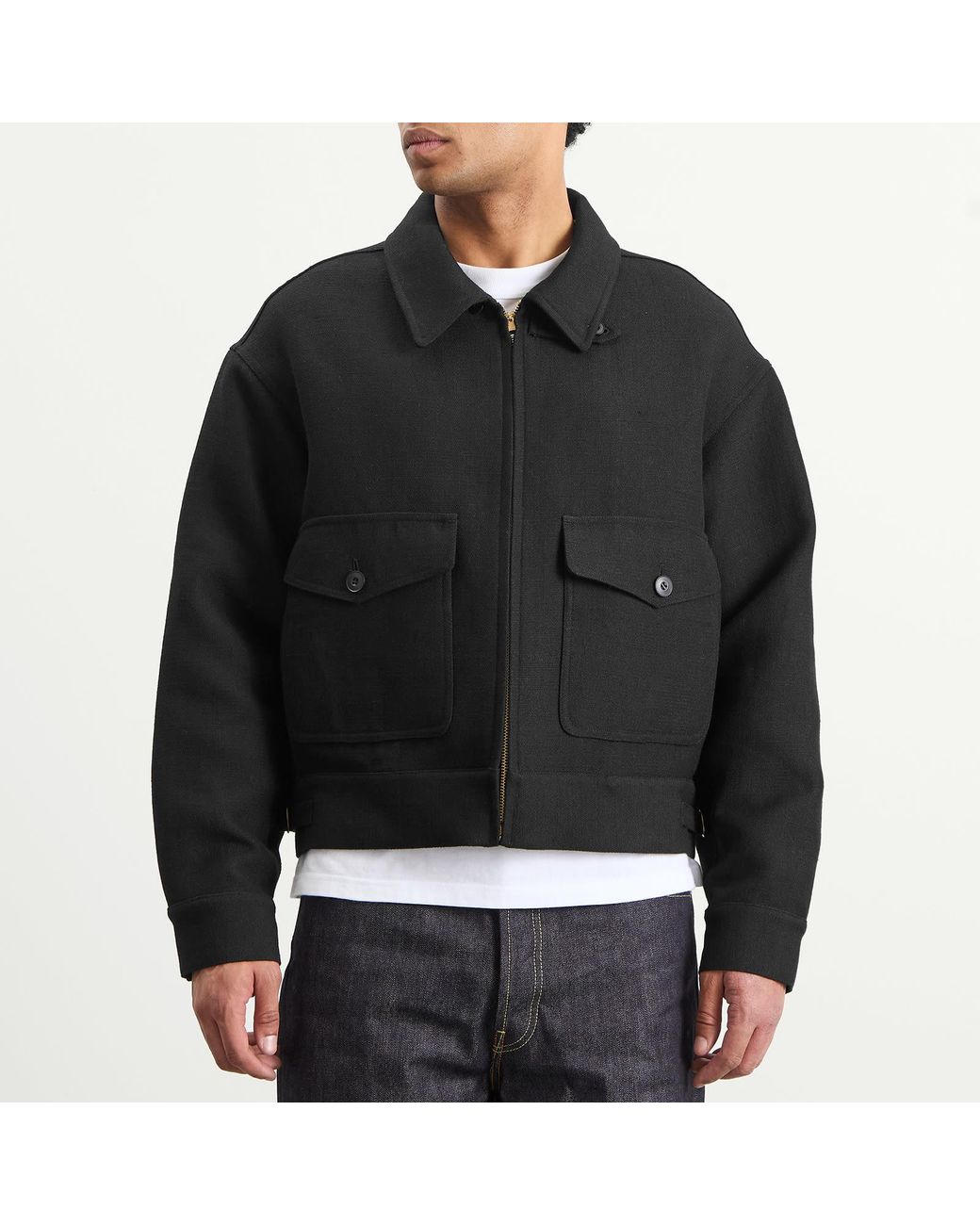 Visvim Black Langley Bomber Jacket for men