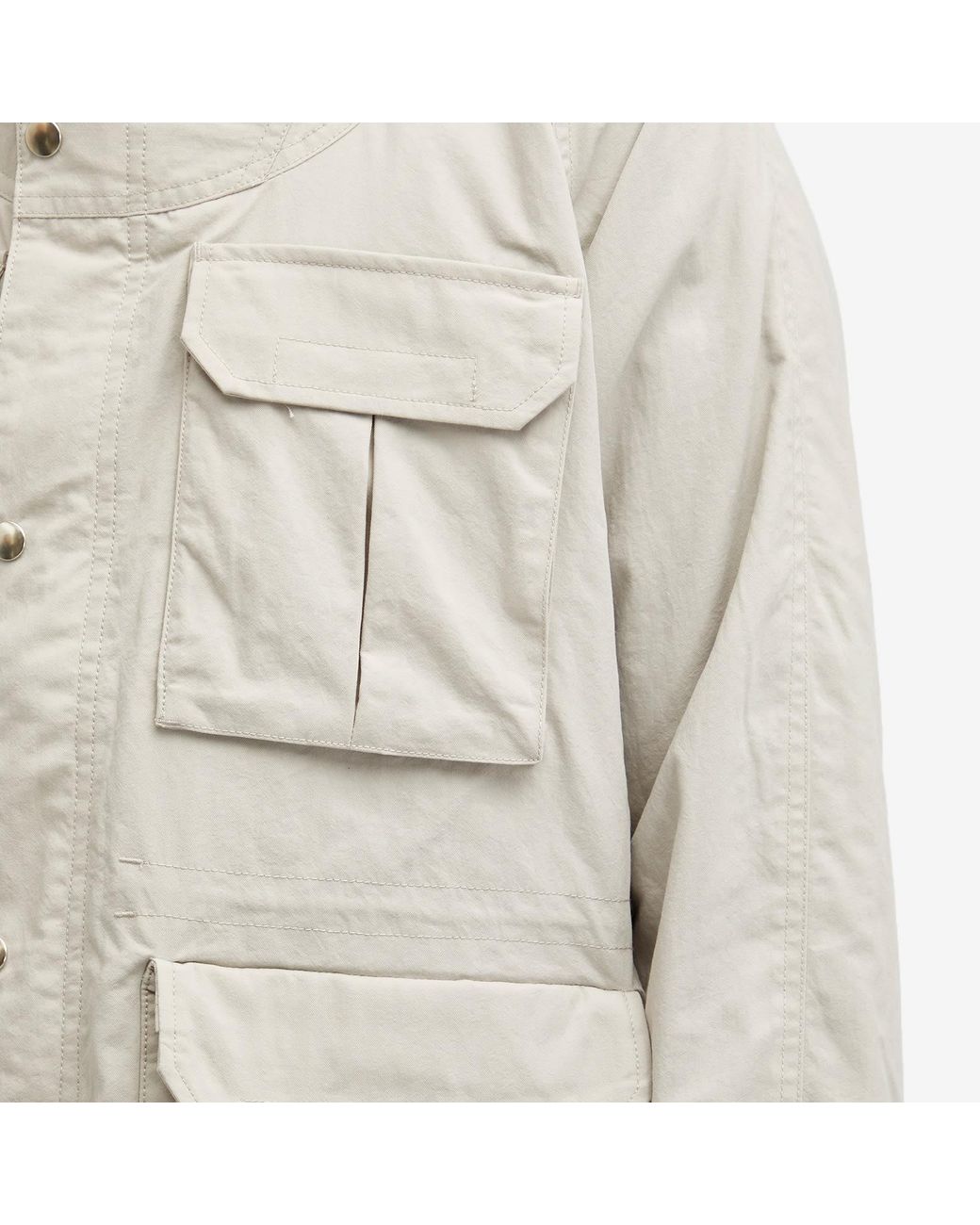 Beams Plus Nylon Mountain Parka Jacket in White for Men | Lyst UK