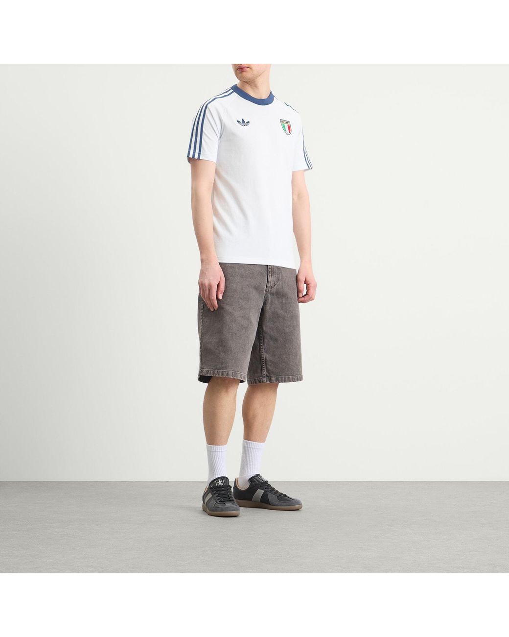 Adidas Blue Italy T-Shirt for men