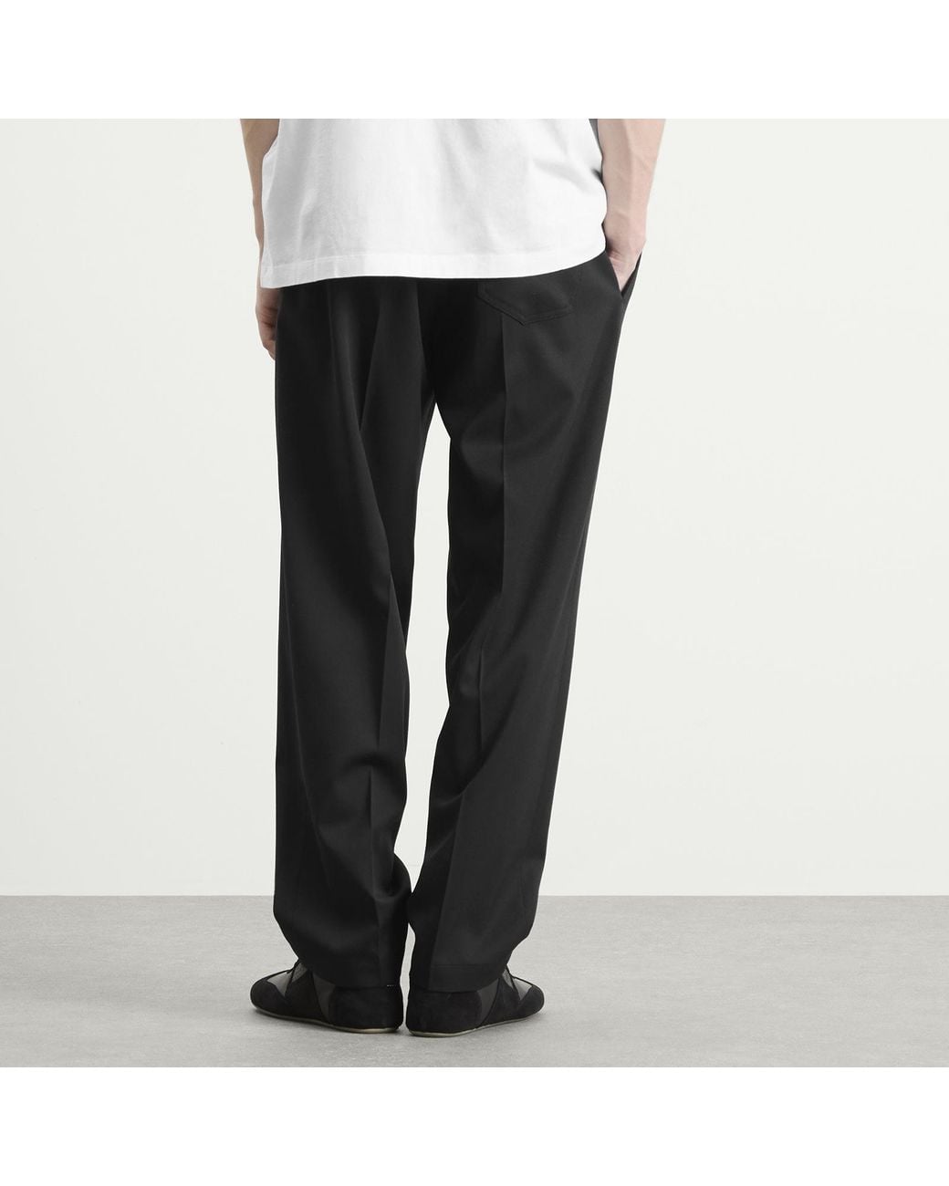Maison Margiela Gray Tailored Wool Pants for men