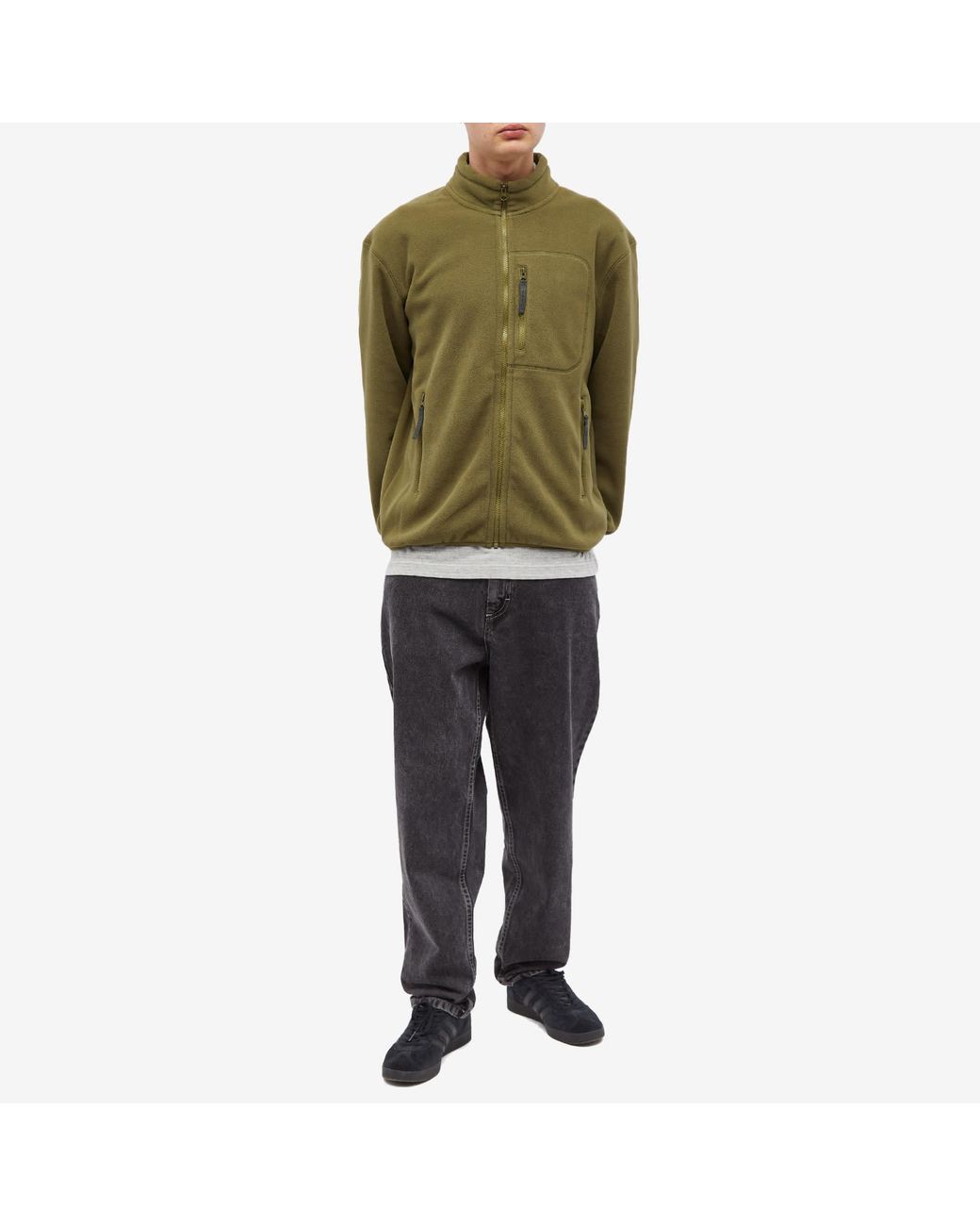POLAR SKATE Basic Fleece Jacket in Green for Men | Lyst Canada