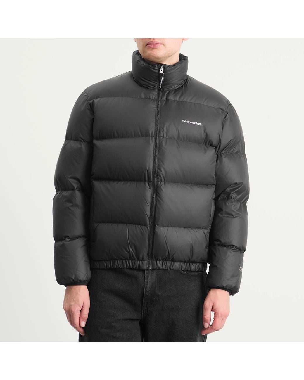 Thisisneverthat Black Pertex T Down Jacket for men