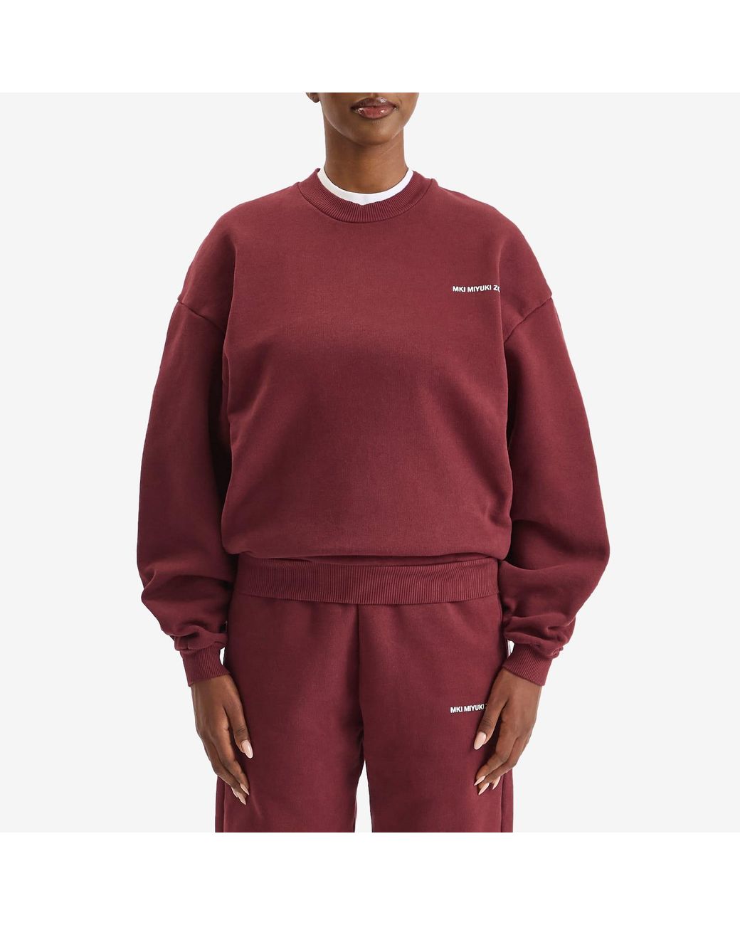 MKI Miyuki-Zoku Purple Uniform Crew Neck Sweatshirt