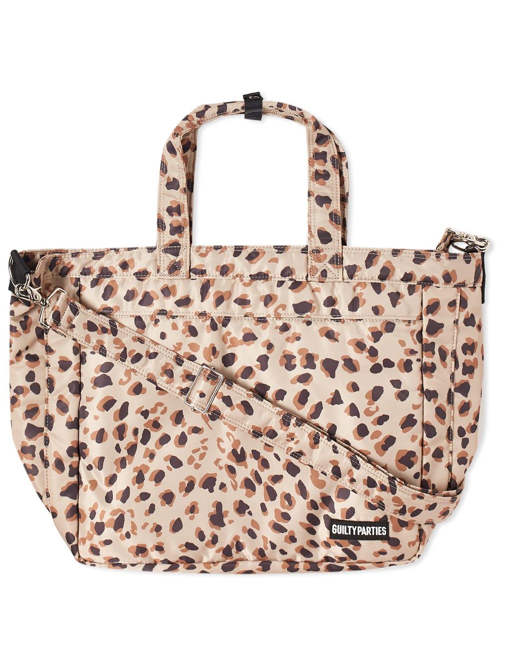 Wacko Maria Porter Leopard 12inch Tote Bag in Pink for Men Wacko Maria Porter Leopard 12inch Tote Bag in Pink for Men