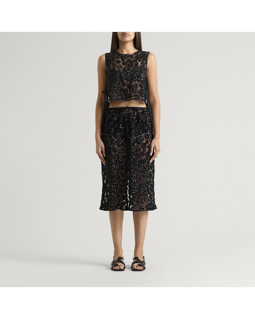 CECILIE BAHNSEN Black Bria Skirt