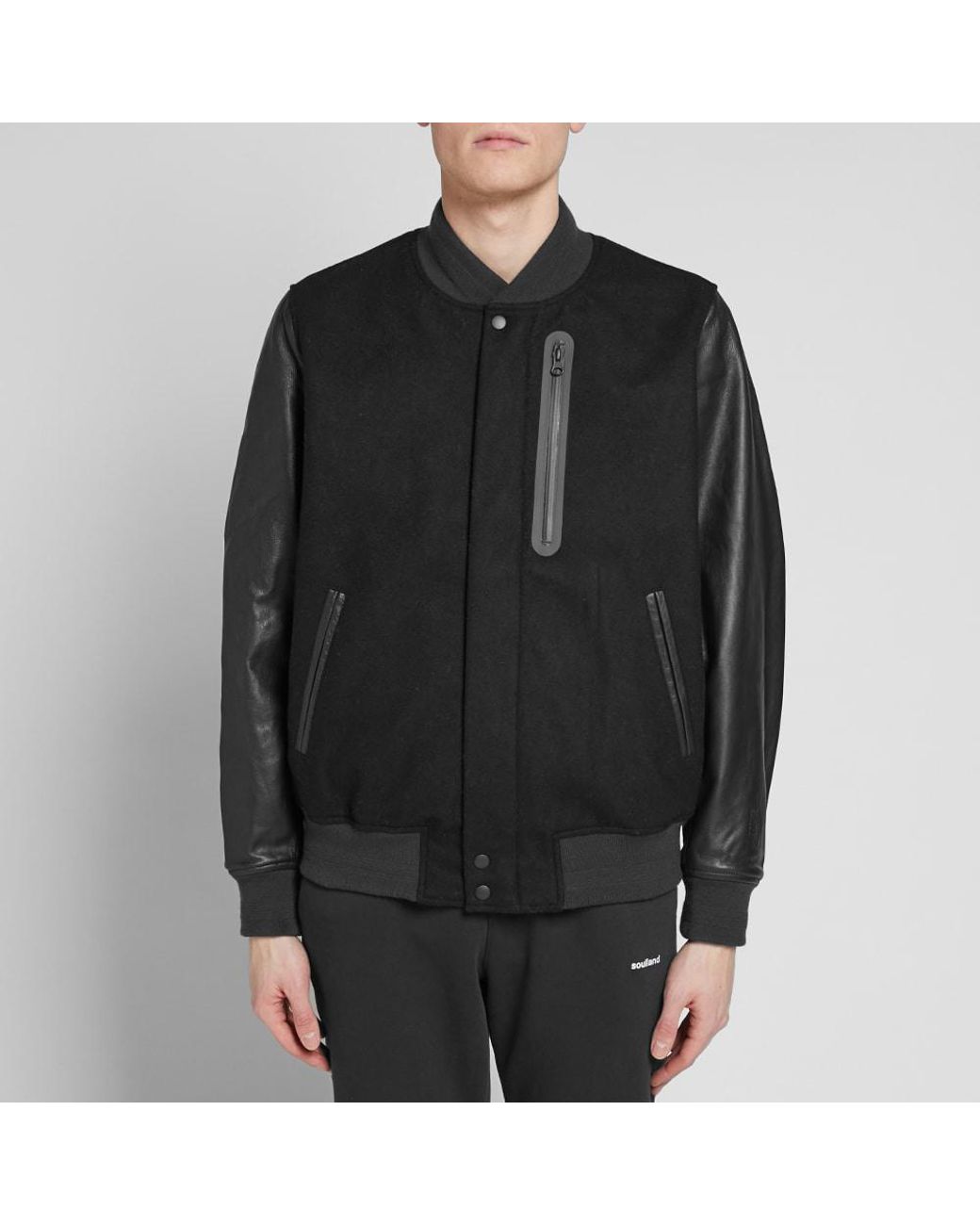 Nike Nikelab Essentials Destroyer Jacket in Black for Men | Lyst Australia