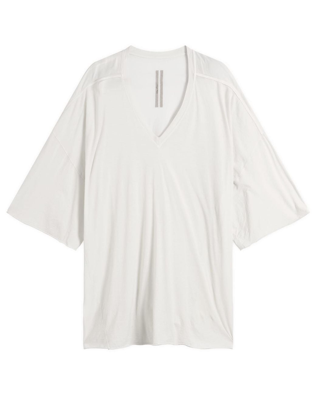 Rick Owens White V Neck Tommy T-Shirt for men