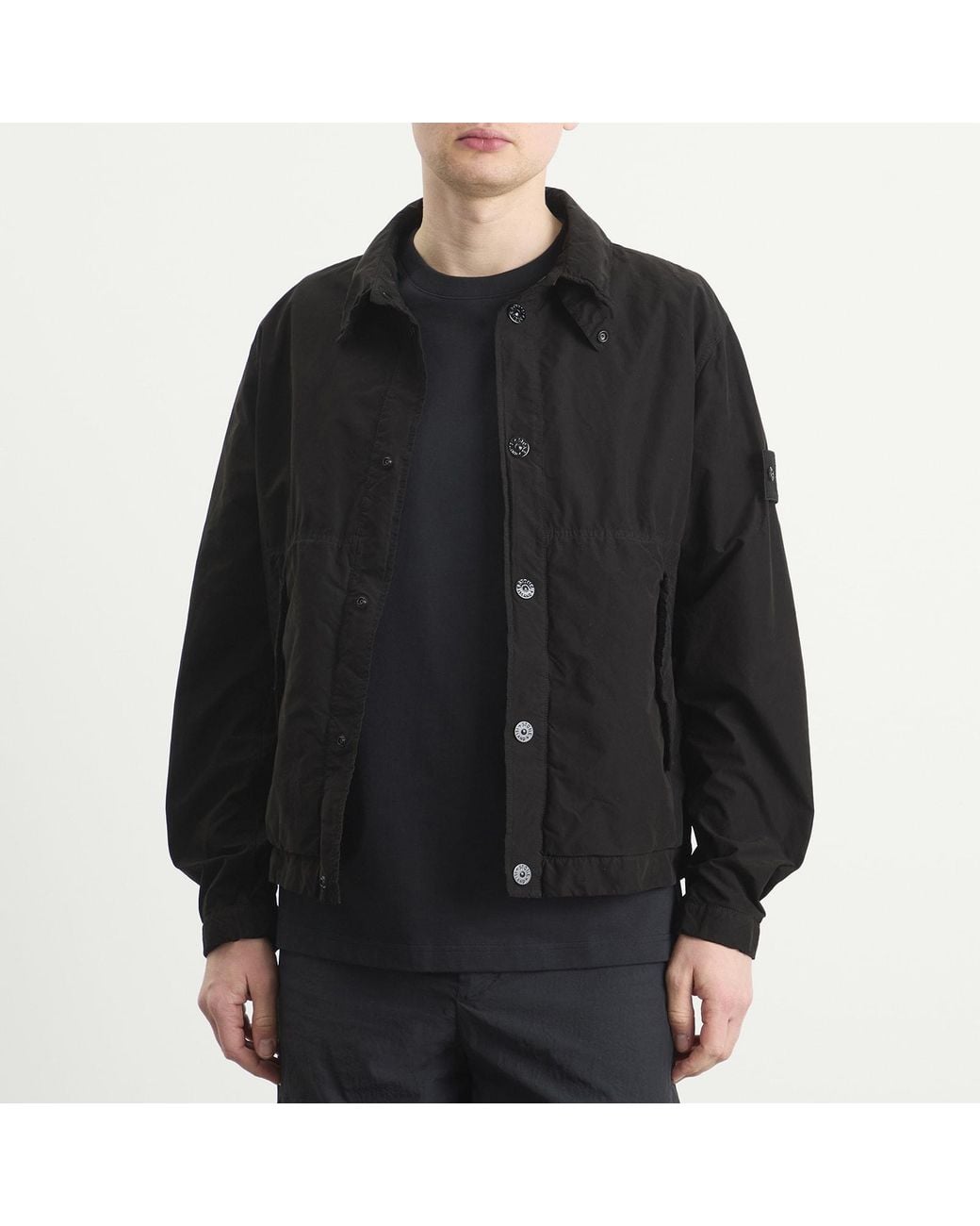 Stone Island Black Ghost David Light-Tc Coach Jacket for men