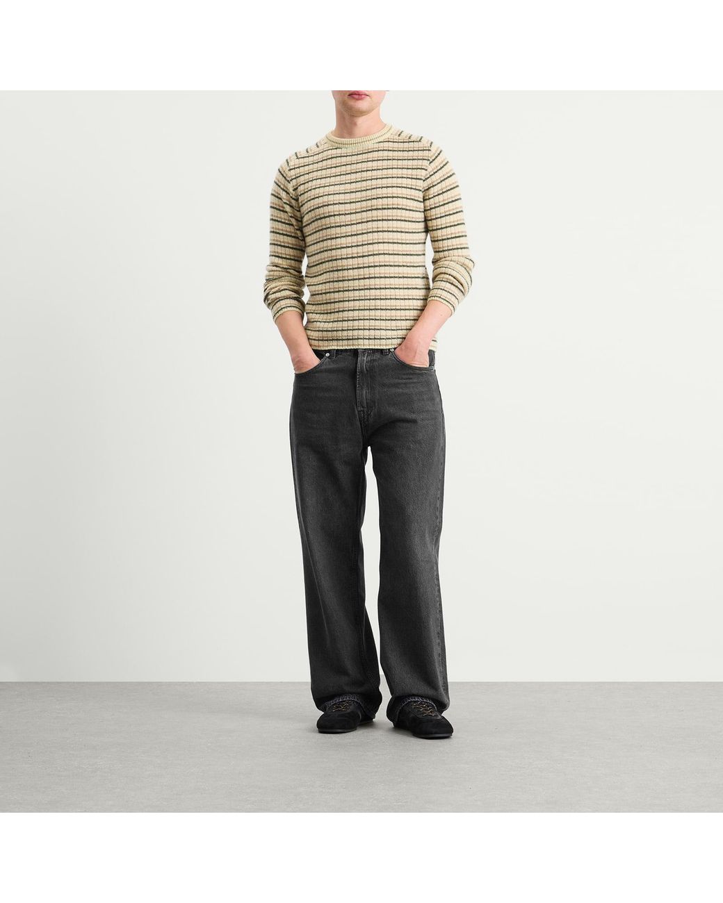 auralee-Ivory-Stripe-Shetland-
