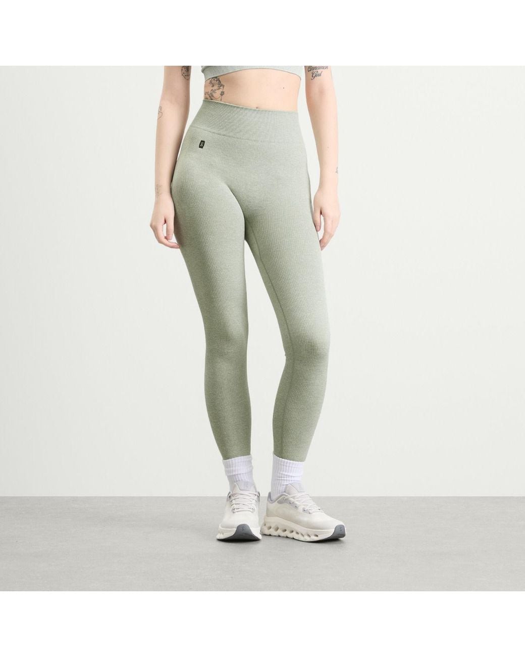 On Shoes Green Studio Knit Leggings