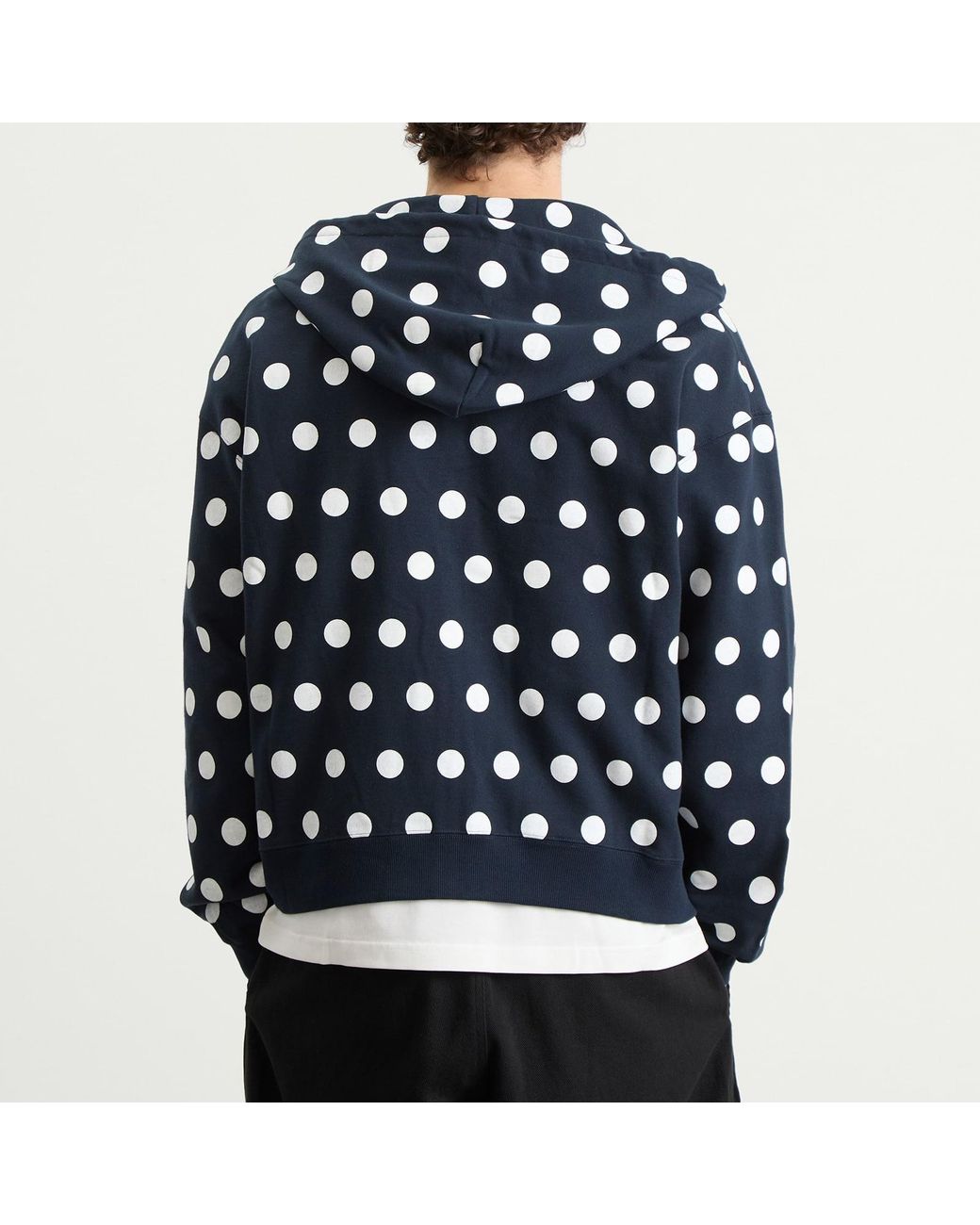 ttt_msw Dot zip up hoodie NAVY TTT MSW Dot Logo Zip Hoodie in Blue