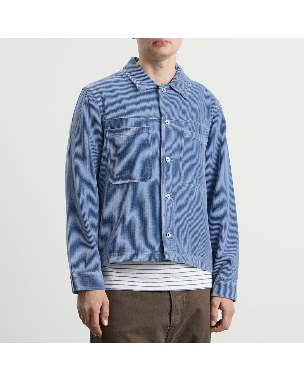 Folk Blue Zaki Jacket for men