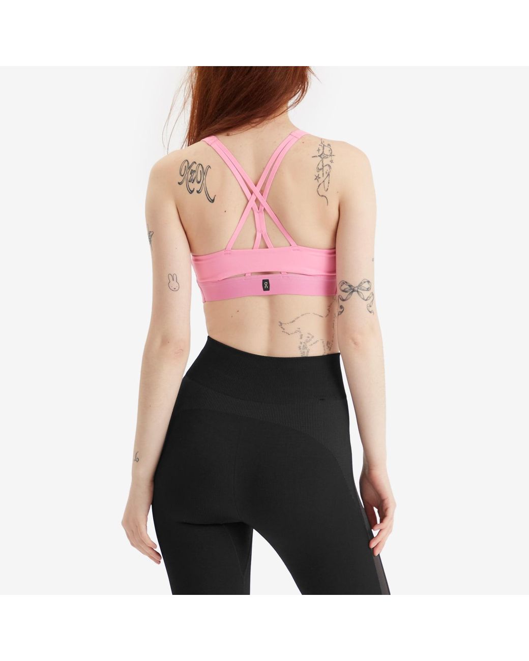 On Shoes Pink Studio Bra Top