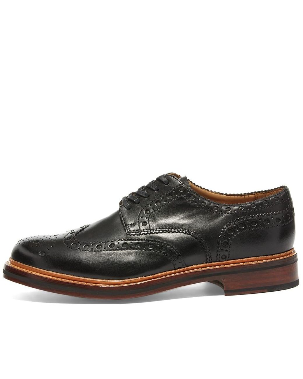 grenson black brogues