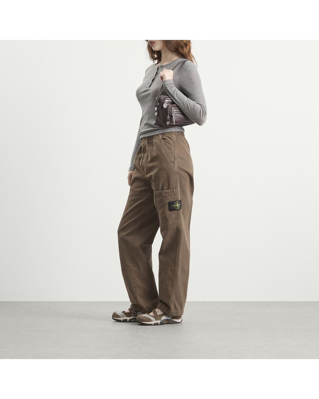 Stone Island Brown Trousers