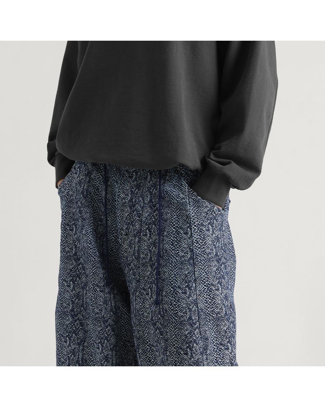 Needles Blue H.D. Python Jacquard Pant