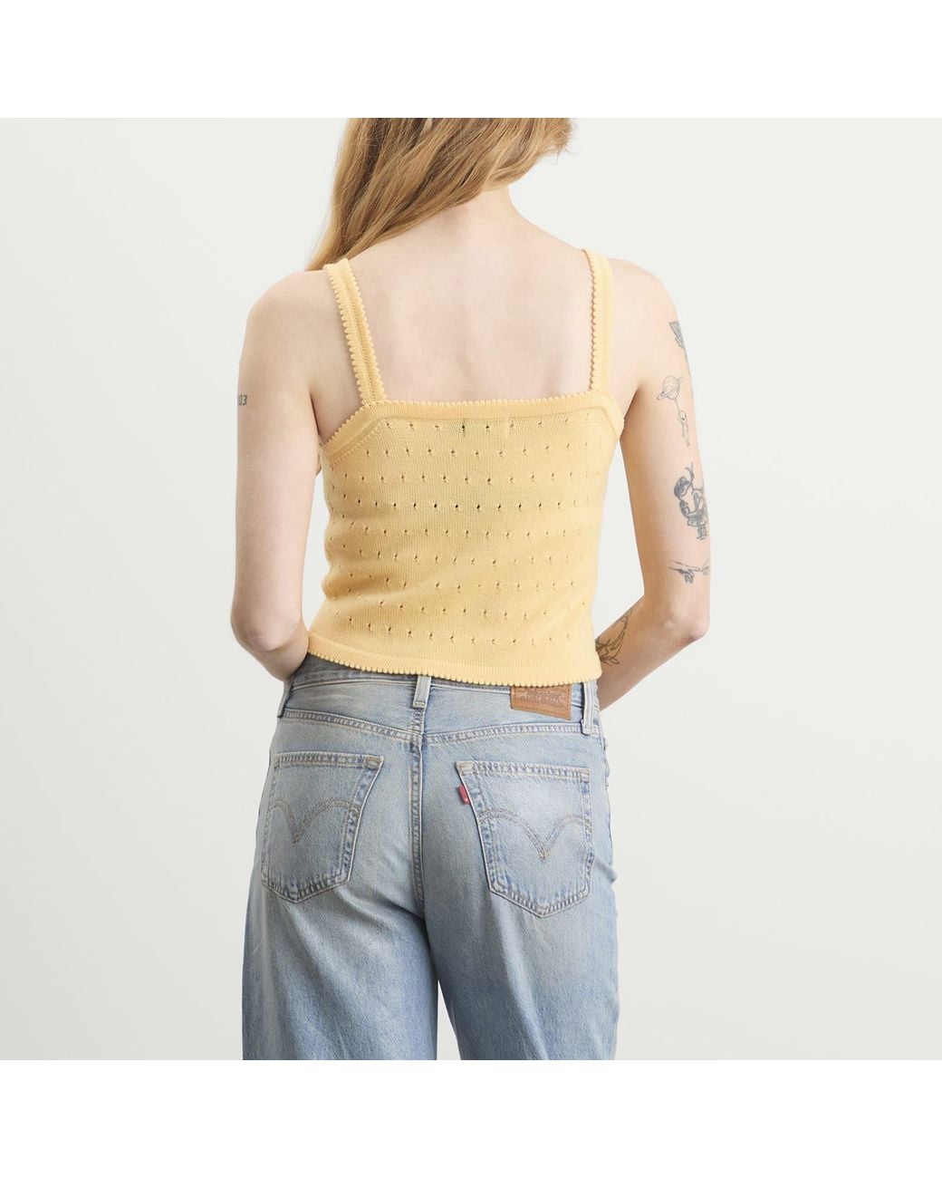 Rixo Yellow Perla Top