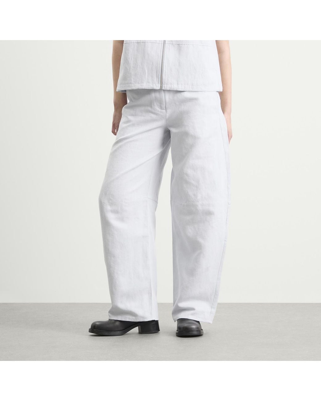 Samsøe & Samsøe White Saroko Parachute Trousers