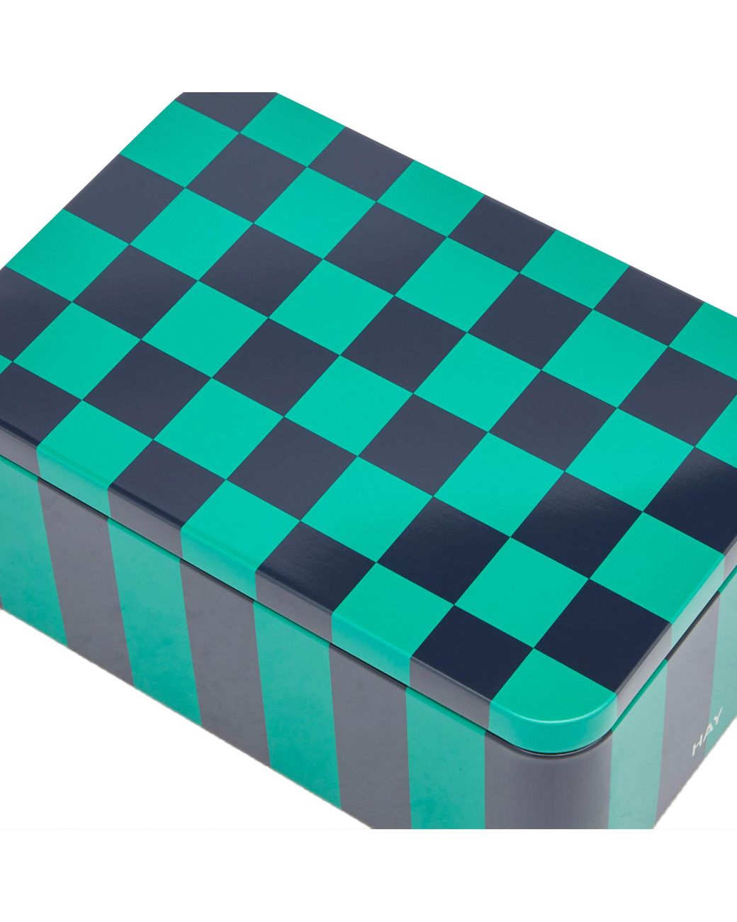 Hay Blue Tin Container