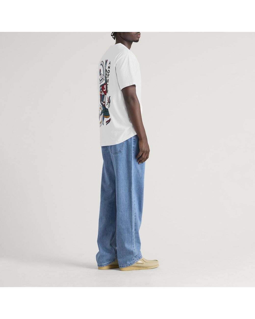 by Parra White Not Another Boat T-Shirt for men