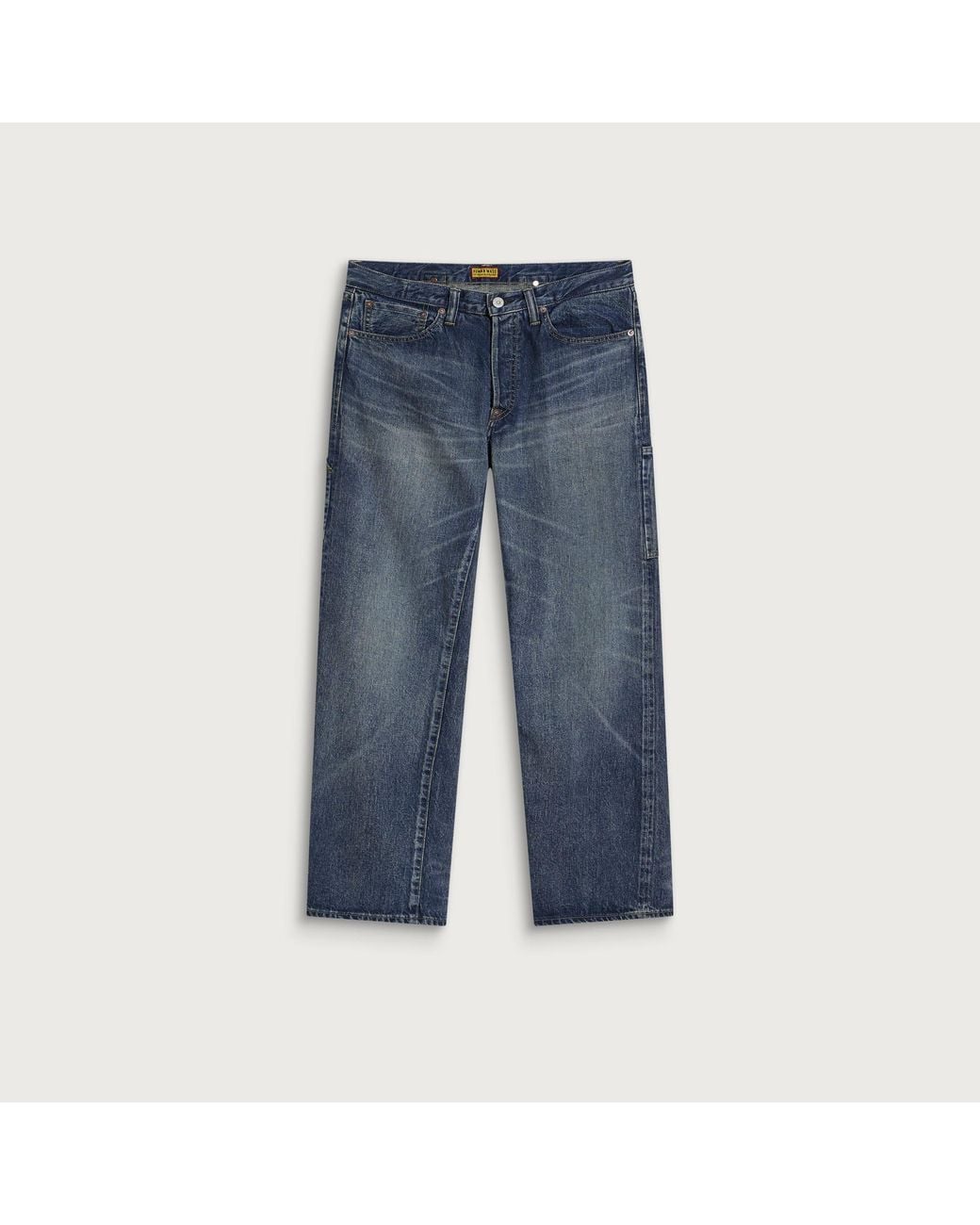 Human Made Blue Straight Denim Work Pants for men