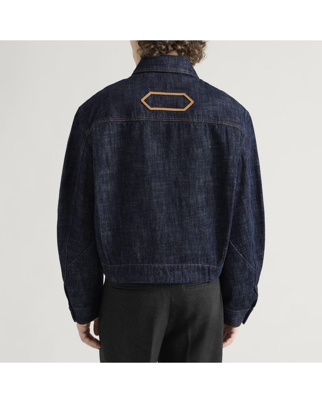Jacquemus Blue Canvas Bomber Jacket for men