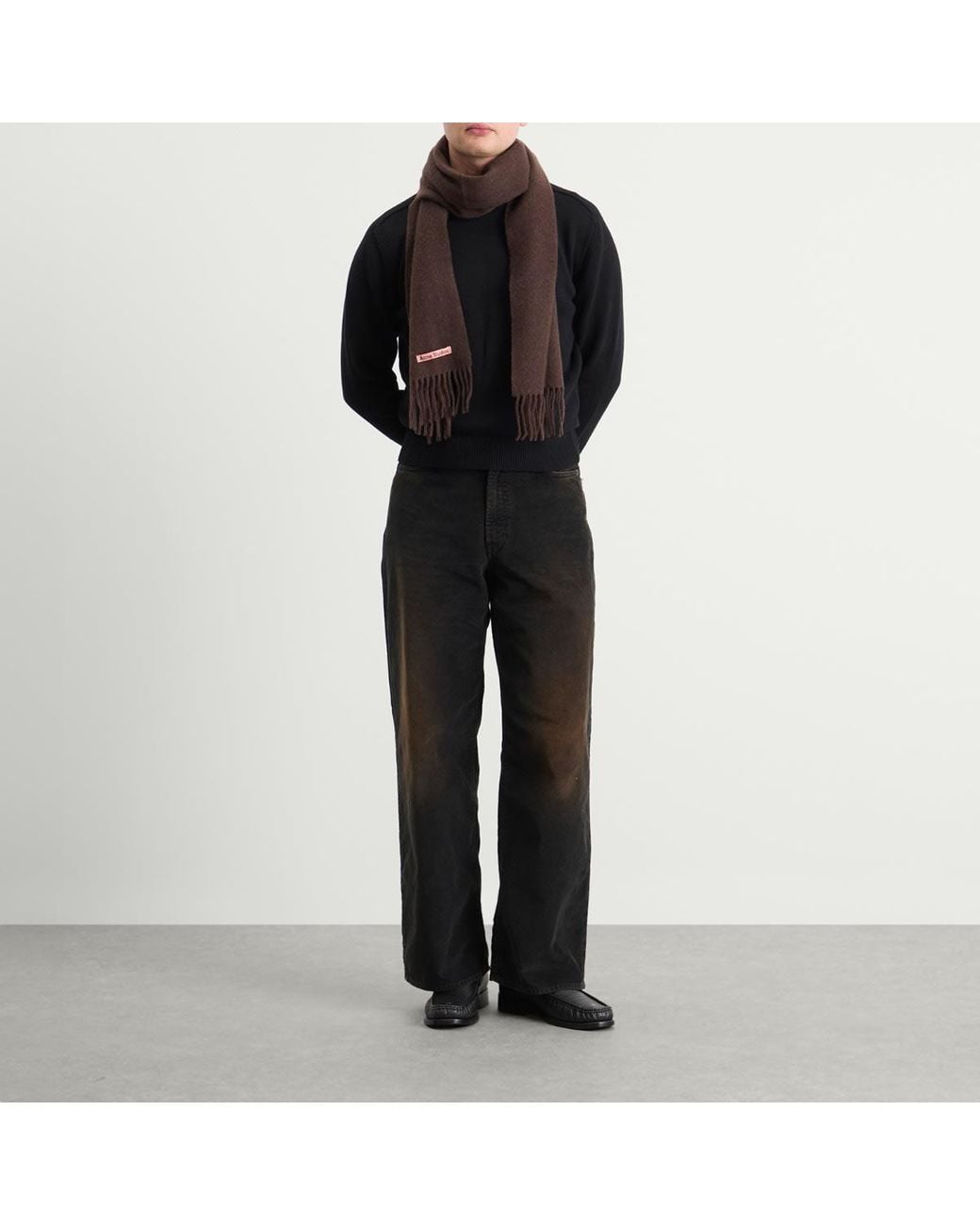 Acne Brown Canada Skinny New Scarf for men